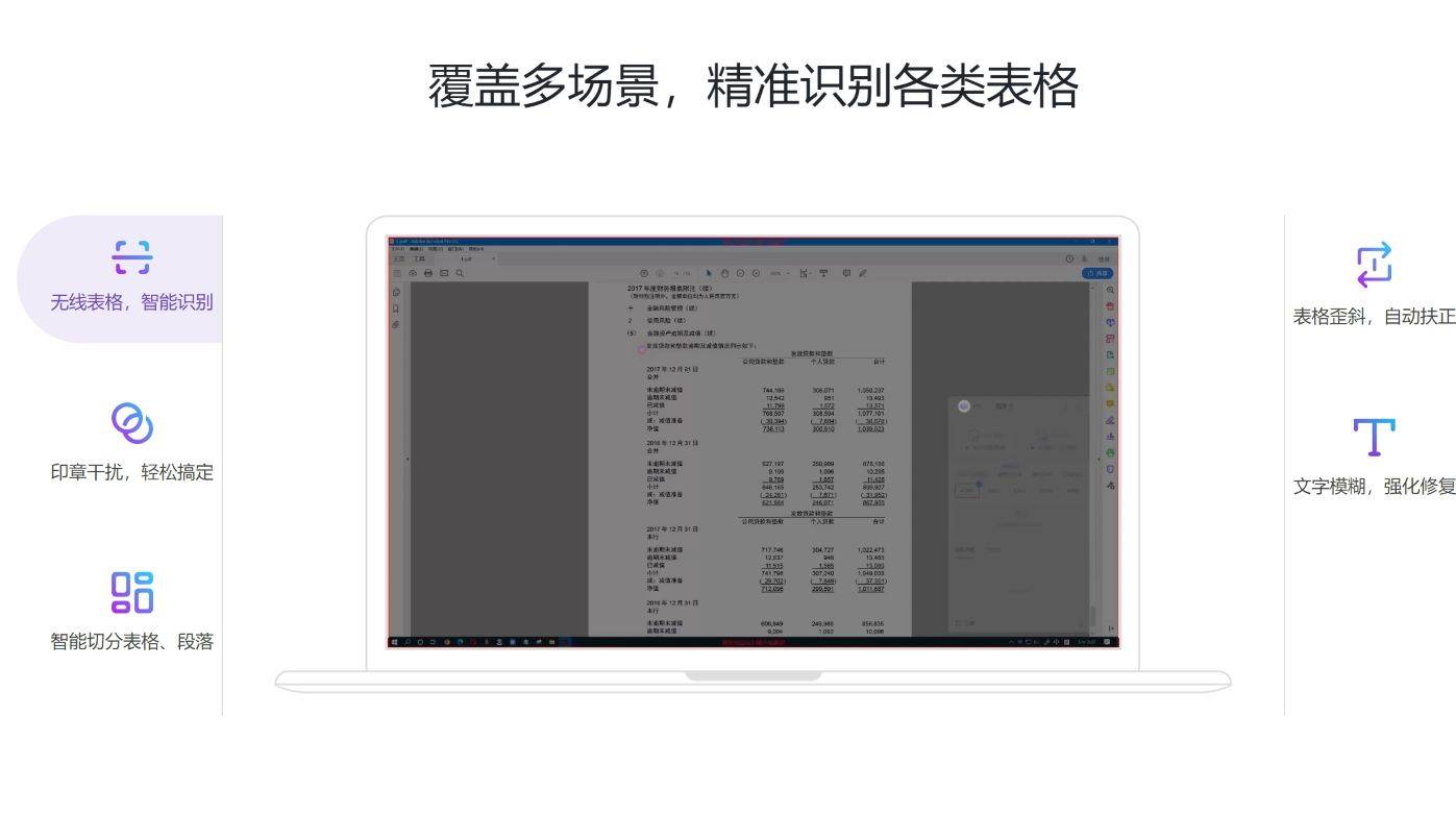 意表 截屏识别各种类型表格